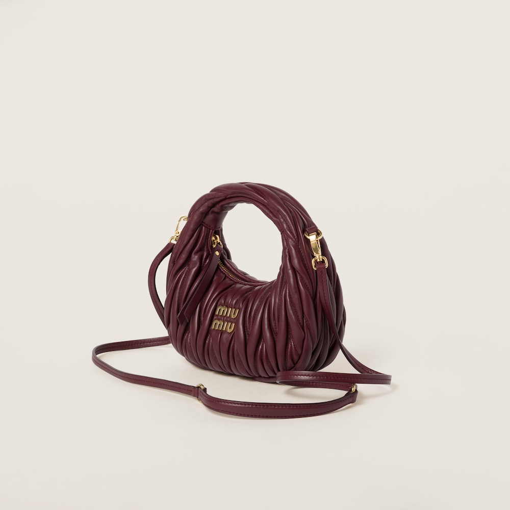 Replicate Wander matelassé nappa leather hobo mini-bag(1:1 replica)