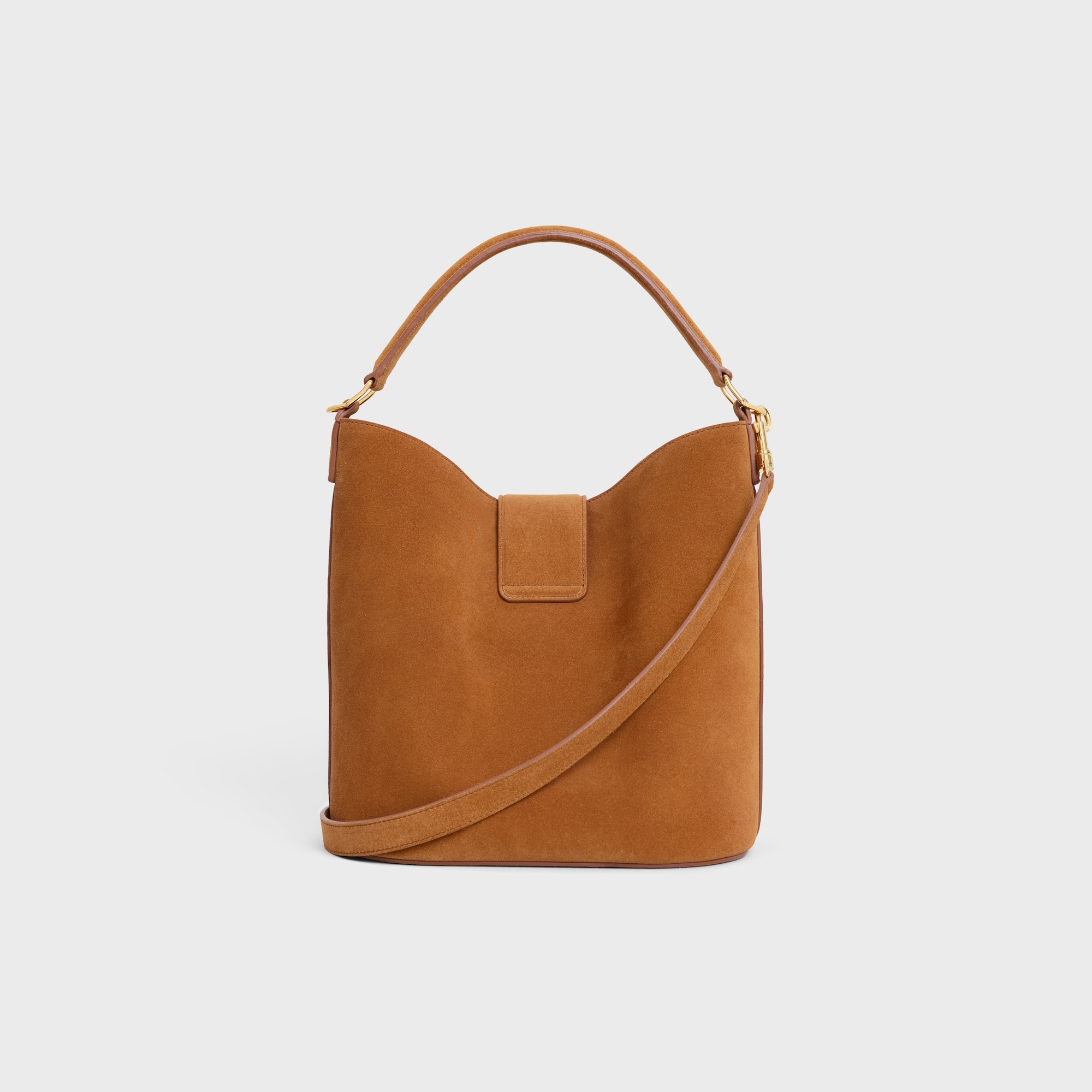 Replicate MEDIUM LOUISE BAG IN SUEDE CALFSKIN PECAN(1:1 replica)