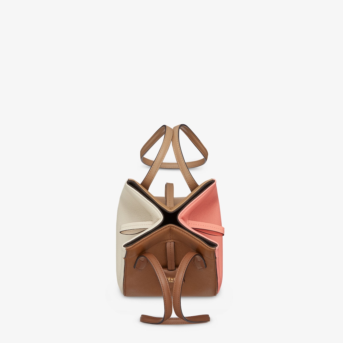 Replicate Fendi Origami Mini Multicolour Leather Mini Bag That Can Be Transformed(1:1 replica)