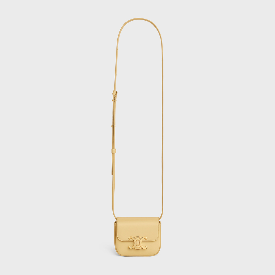Replicate MINI CLAUDE IN SHINY CALFSKIN POLLEN(1:1 replica)