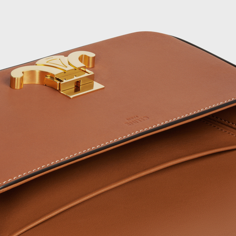 Replicate SHOULDER BAG CLAUDE IN NATURAL CALFSKIN TAN(1:1 replica)