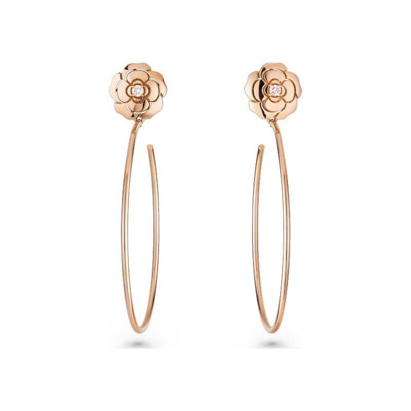 Replicate Extrait de Camélia hoop earrings(1:1 replica)
