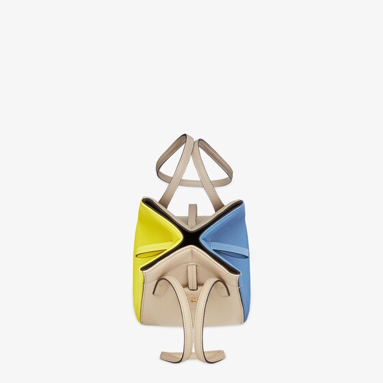 Replicate Fendi Origami Mini Multicolour Leather Mini Bag That Can Be Transformed(1:1 replica)