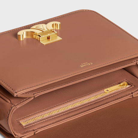 Replicate TEEN TRIOMPHE BAG IN SHINY CALFSKIN BRONZE(1:1 replica)