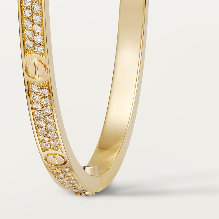Replicate LOVE bracelet, small model, paved(1:1 replica)