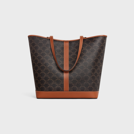 Replicate MEDIUM CABAS IN TRIOMPHE CANVAS AND CALFSKIN TAN(1:1 replica)