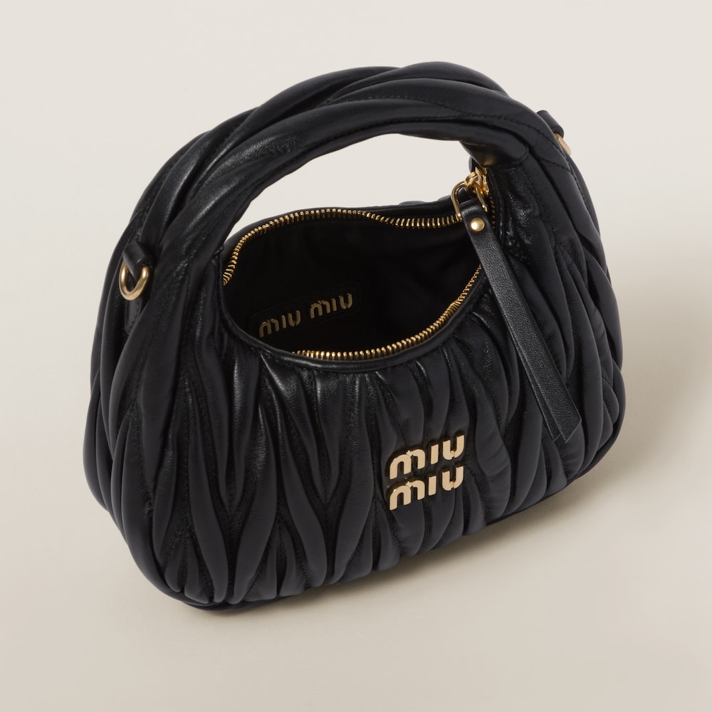 Replicate Wander matelassé nappa leather hobo mini-bag(1:1 replica)