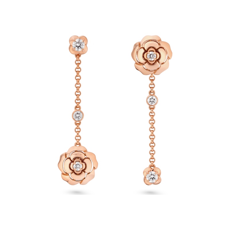 Replicate Extrait de Camélia transformable earrings(1:1 replica)