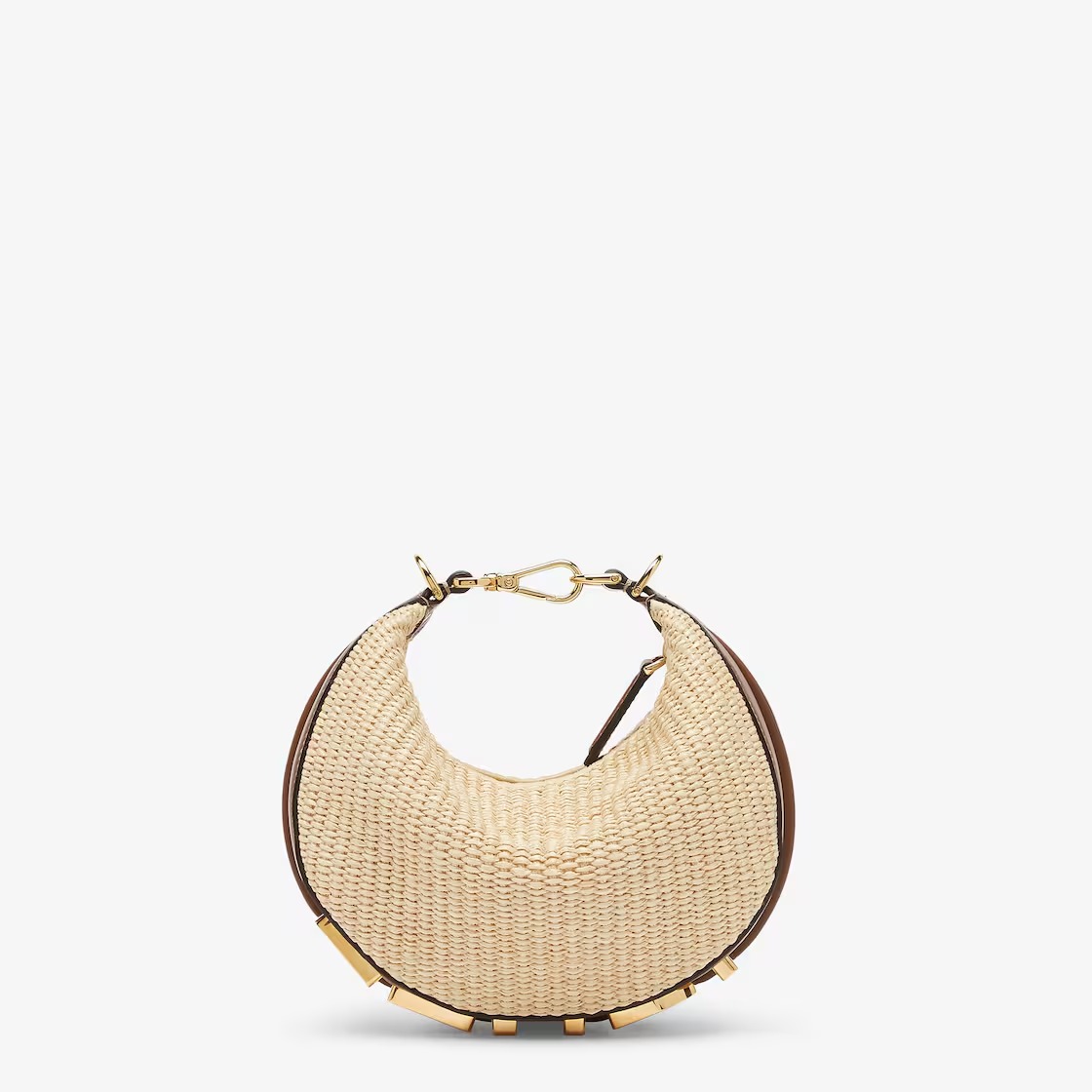 Replicate Fendigraphy Mini Beige Cotton Fibre Mini Bag(1:1 replica)