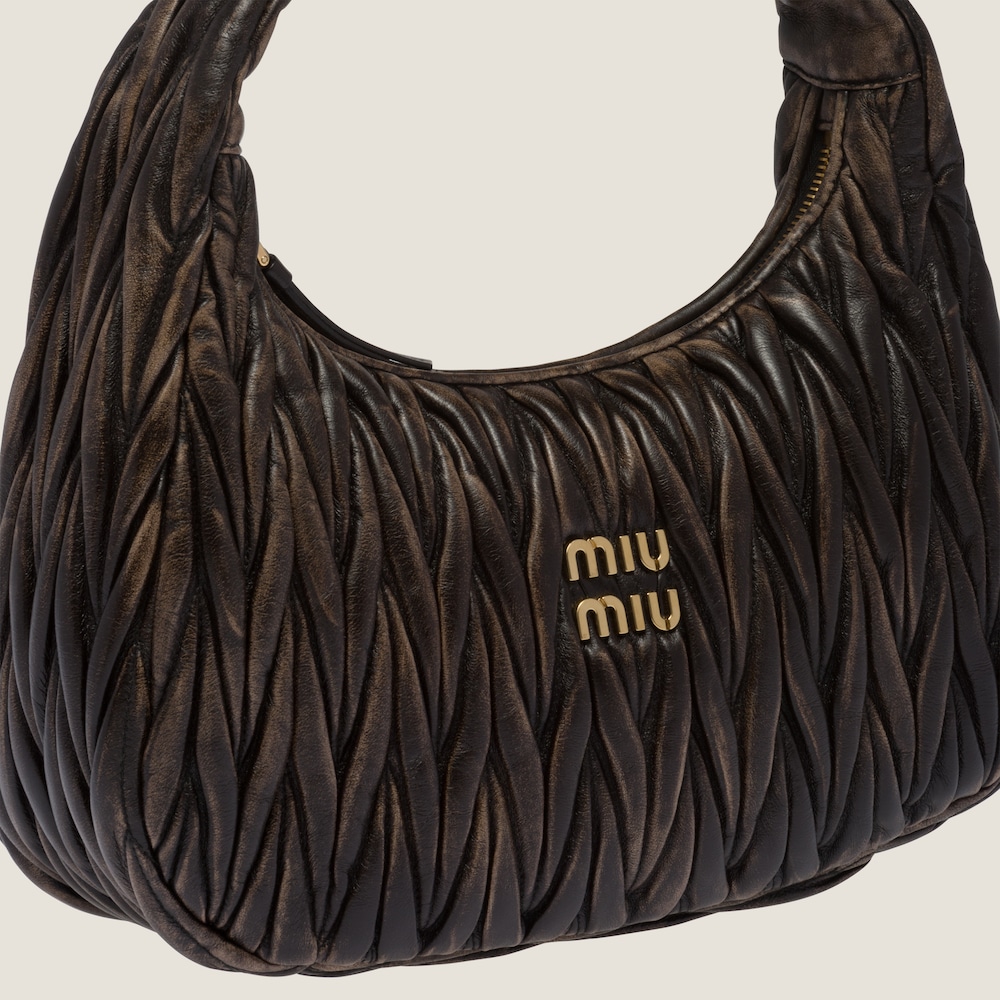 Replicate Large wander matelassé nappa leather hobo bag(1:1 replica)