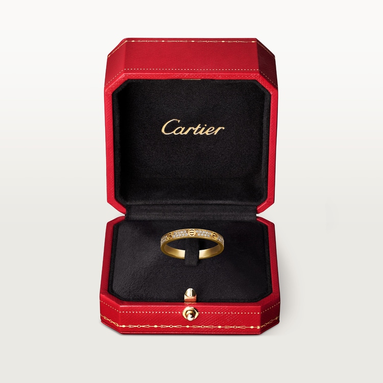 Replicate LOVE ring, mini model, paved(1:1 replica)