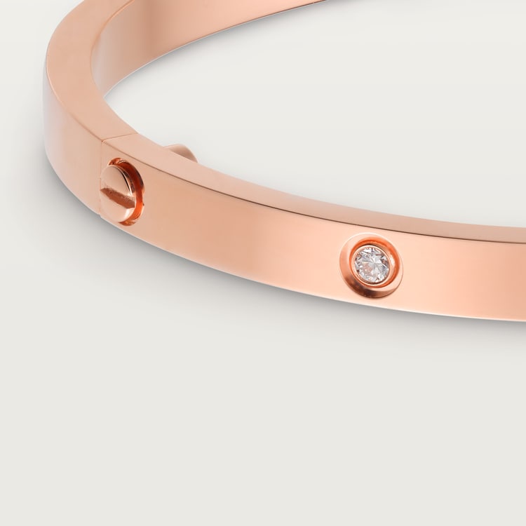 Replicate LOVE bracelet, small model, 6 diamonds(1:1 replica)