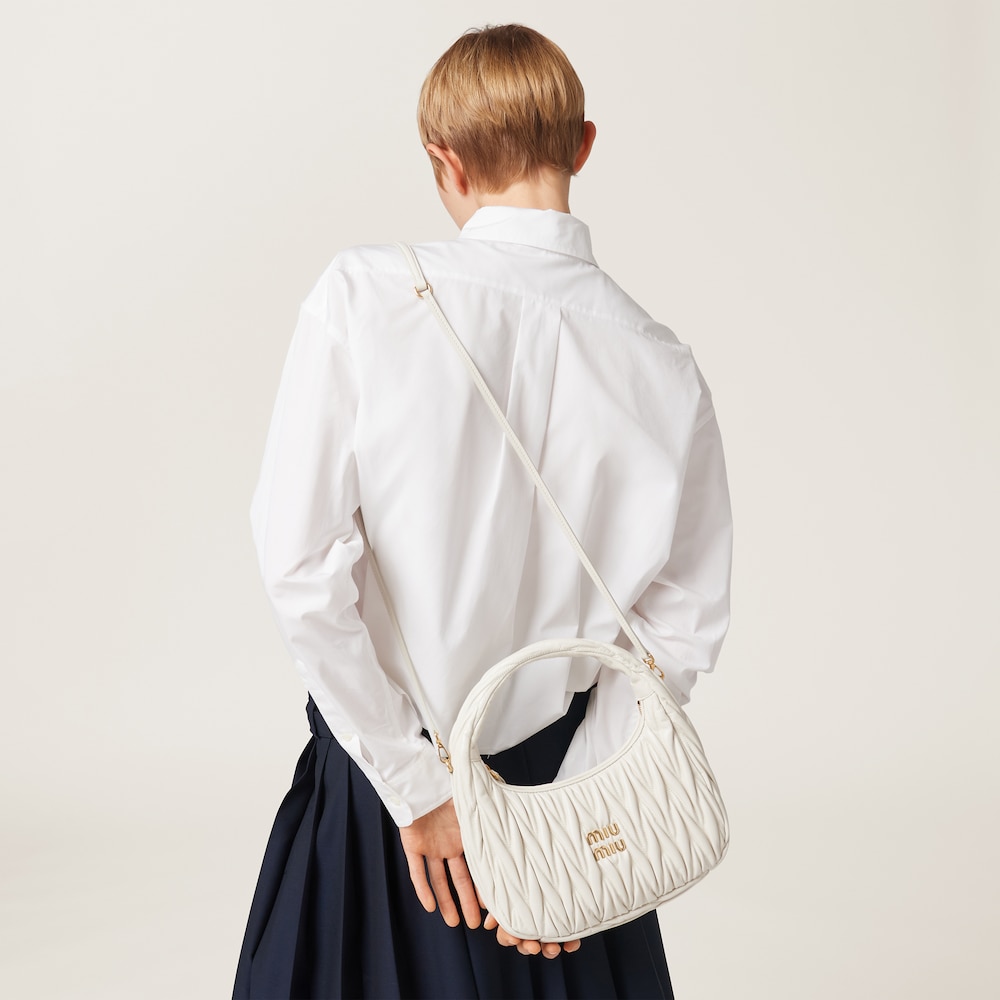 Replicate Regular wander matelassé nappa leather hobo bag(1:1 replica)