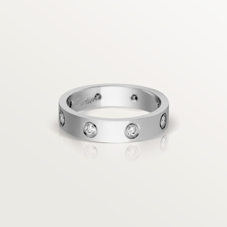 Replicate LOVE ring, small model, 8 diamonds(1:1 replica)