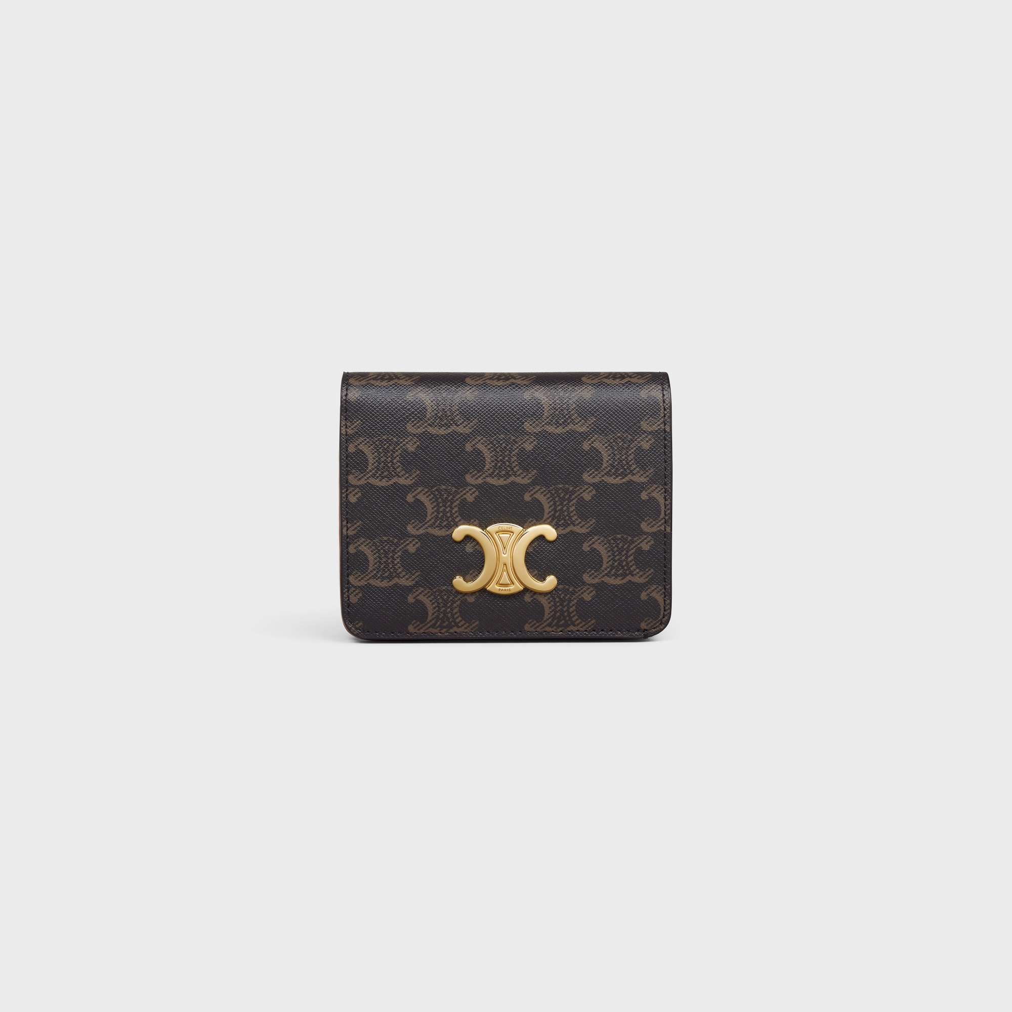 Replicate TRIOMPHE COMPACT WALLET IN TRIOMPHE CANVAS TAN(1:1 replica)
