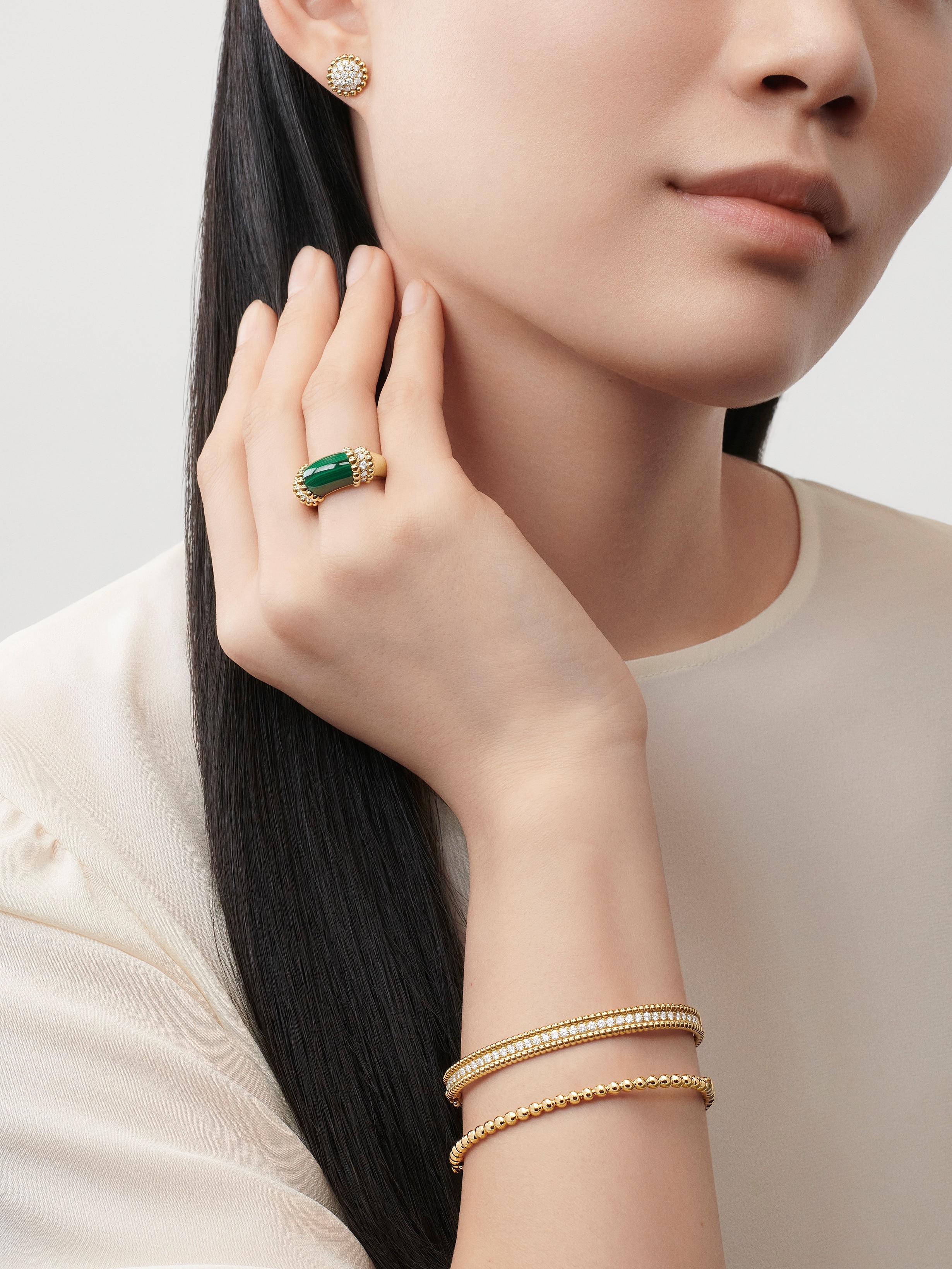 Replicate Perlée couleurs ring(1:1 replica)