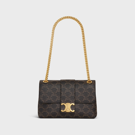 Replicate MEDIUM CELINE VICTOIRE BAG IN TRIOMPHE CANVAS TAN(1:1 replica)