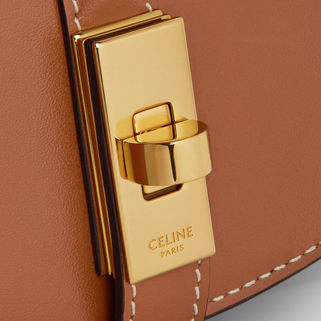 Replicate SMALL 16 WALLET ON CHAIN IN SHINY CALFSKIN TAN(1:1 replica)