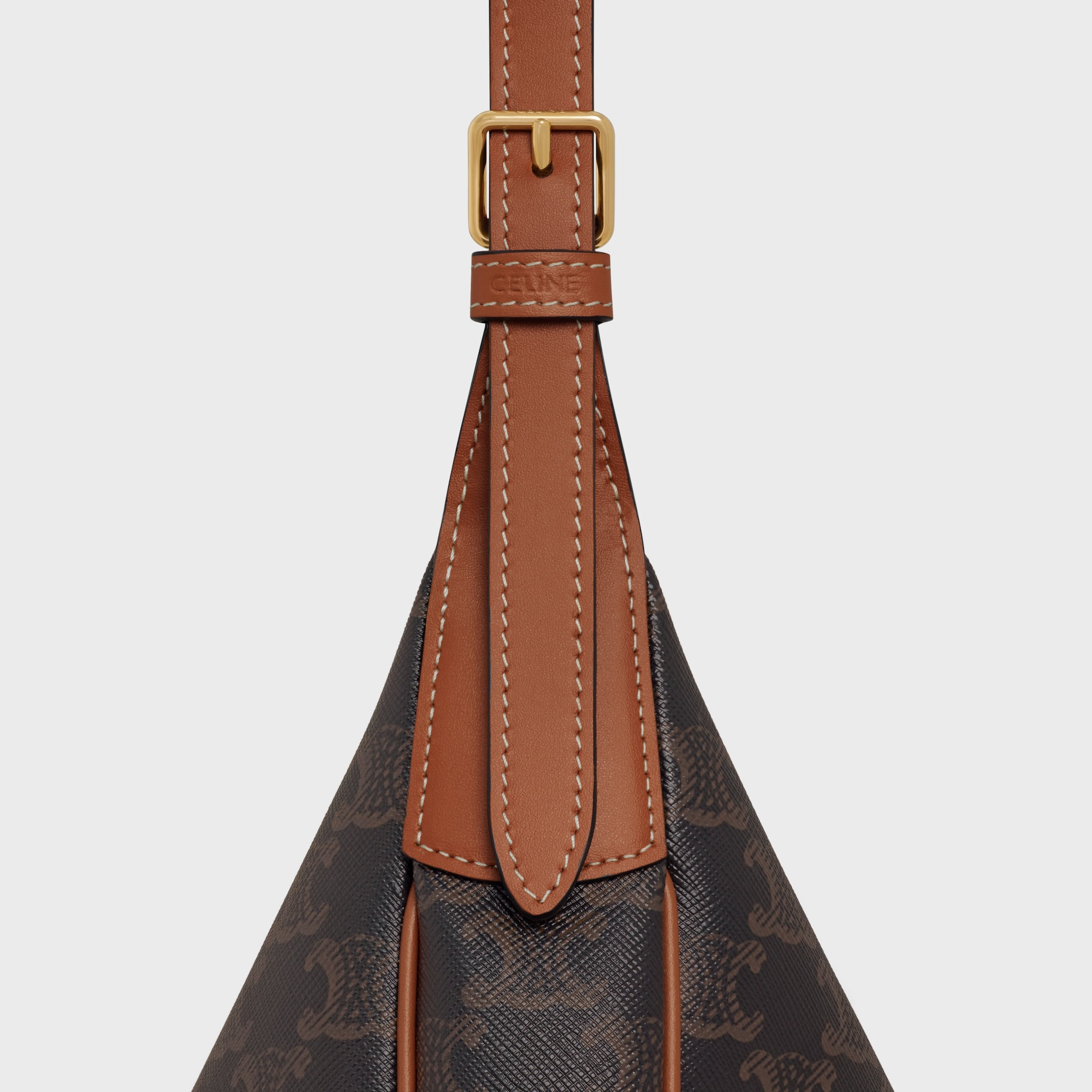 Replicate SMALL HELOÏSE CUIR TRIOMPHE BAG IN TRIOMPHE CANVAS AND CALFSKIN(1:1 replica)