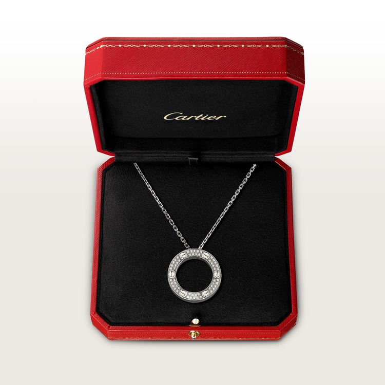 Replicate LOVE pendant, paved(1:1 replica)