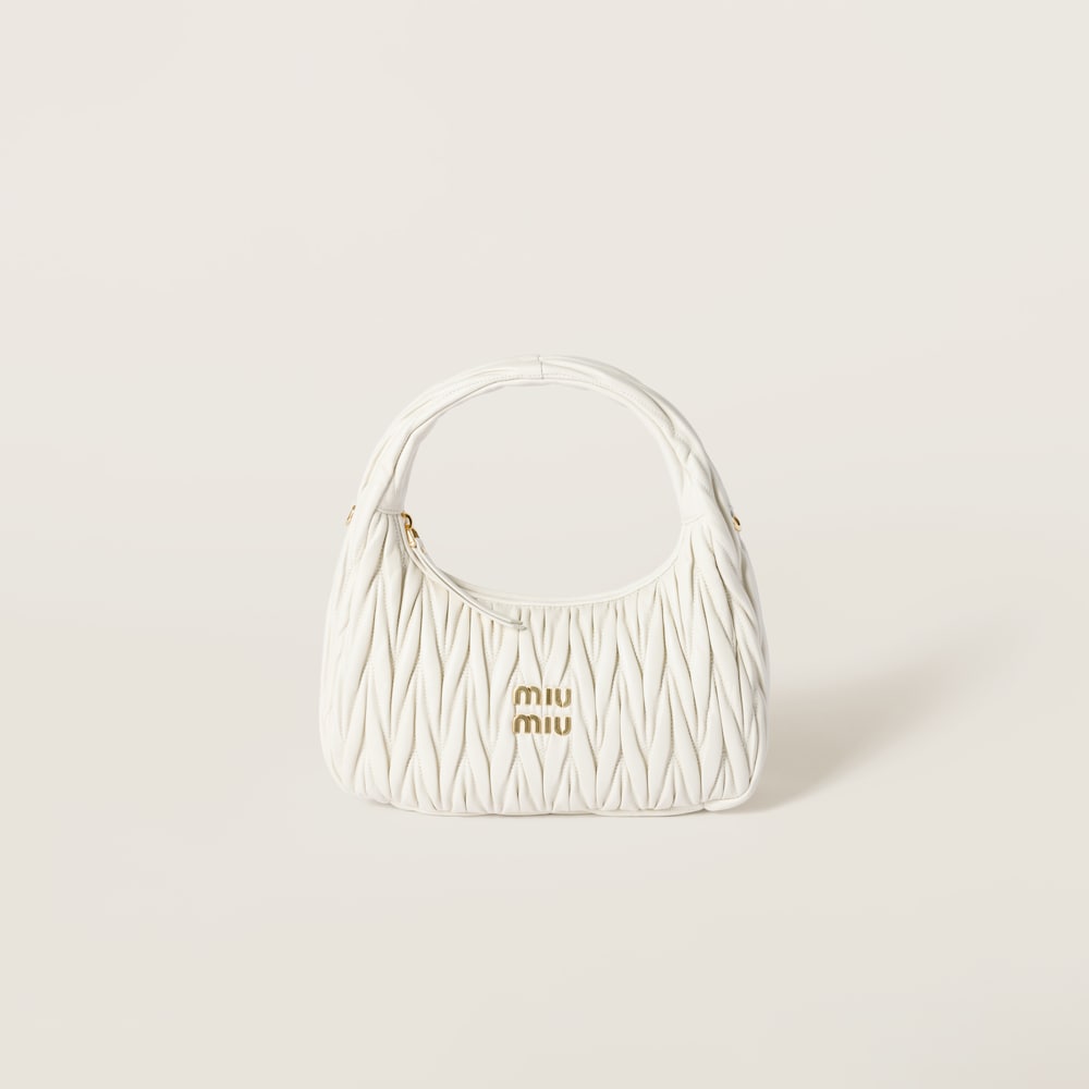 Replicate Regular wander matelassé nappa leather hobo bag(1:1 replica)