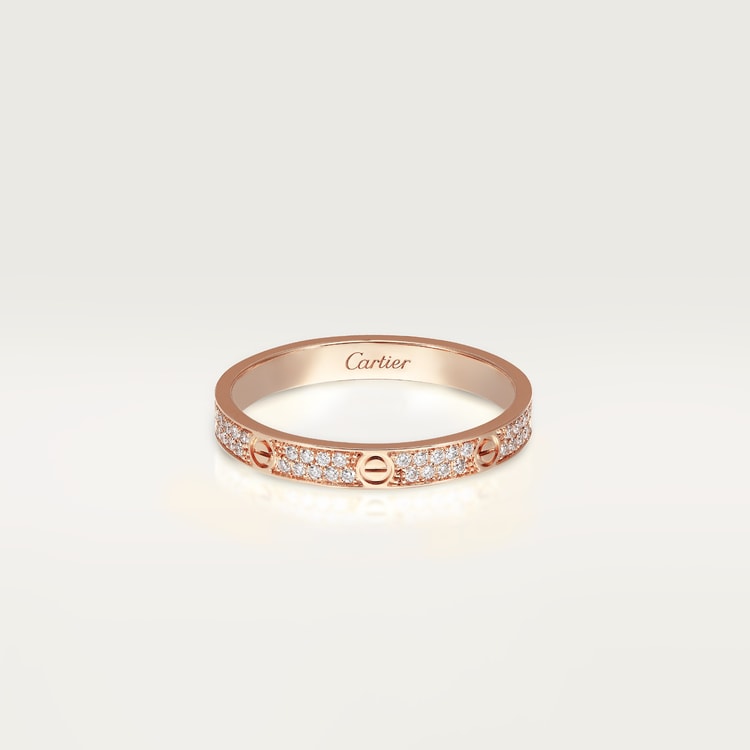 Replicate LOVE ring, mini model, paved(1:1 replica)