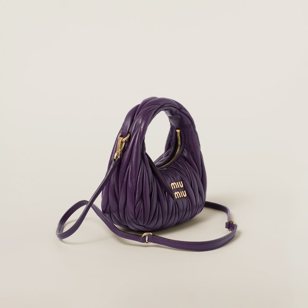 Replicate Wander matelassé nappa leather hobo mini-bag(1:1 replica)