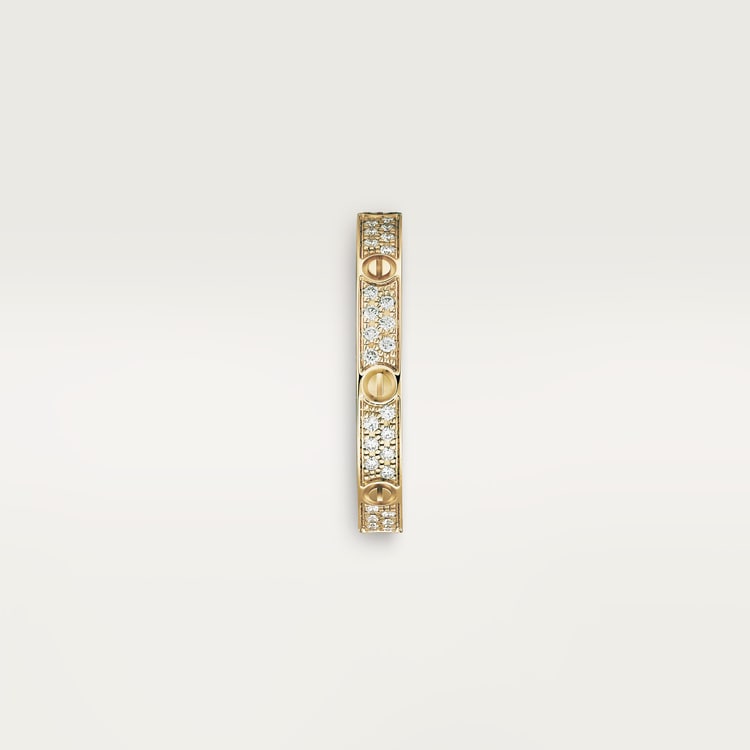 Replicate LOVE ring, mini model, paved(1:1 replica)