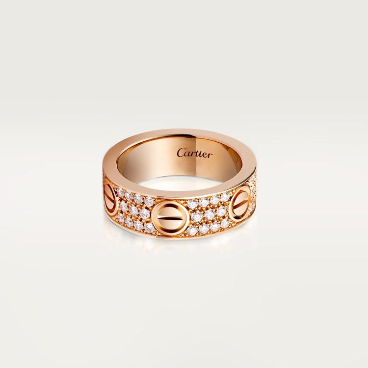 Replicate LOVE ring, classic model, paved(1:1 replica)