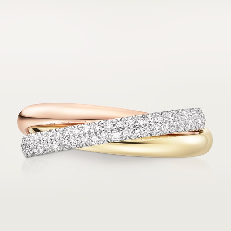 Replicate Trinity ring, small model, half-paved(1:1 replica)