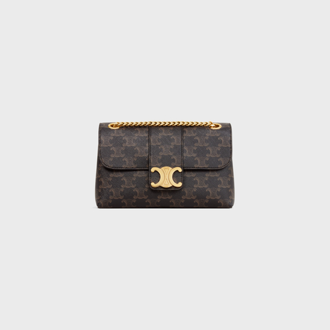 Replicate TEEN CELINE VICTOIRE BAG IN TRIOMPHE CANVAS TAN(1:1 replica)