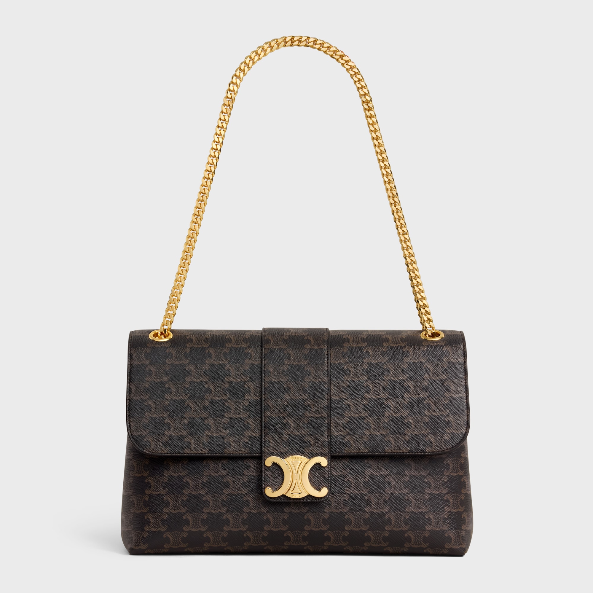 Replicate LARGE CELINE VICTOIRE BAG IN TRIOMPHE CANVAS(1:1 replica)