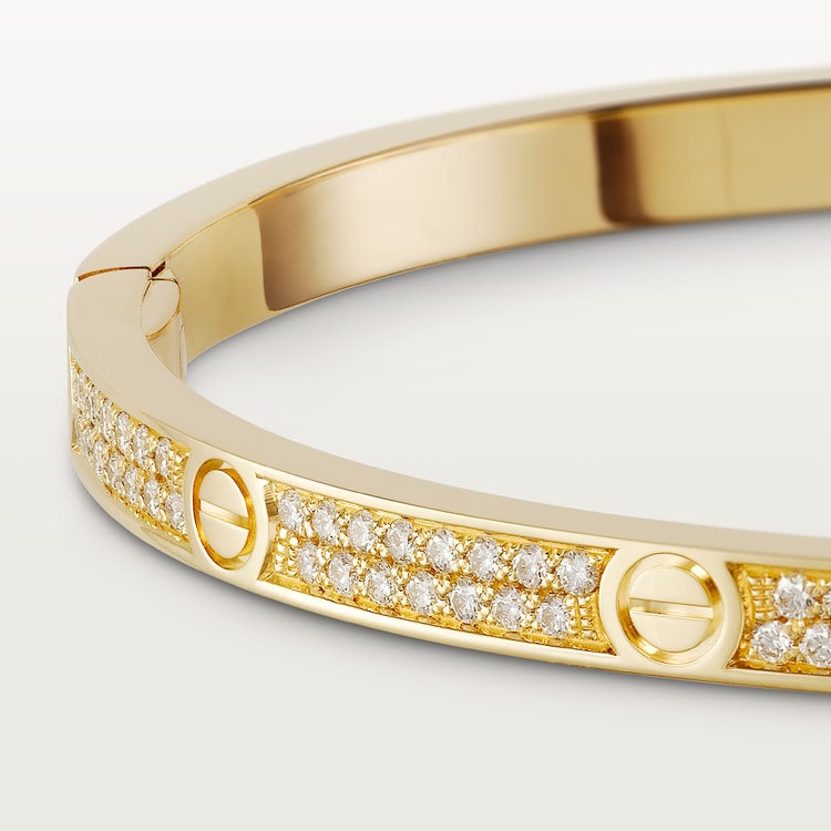 Replicate LOVE bracelet, small model, paved(1:1 replica)