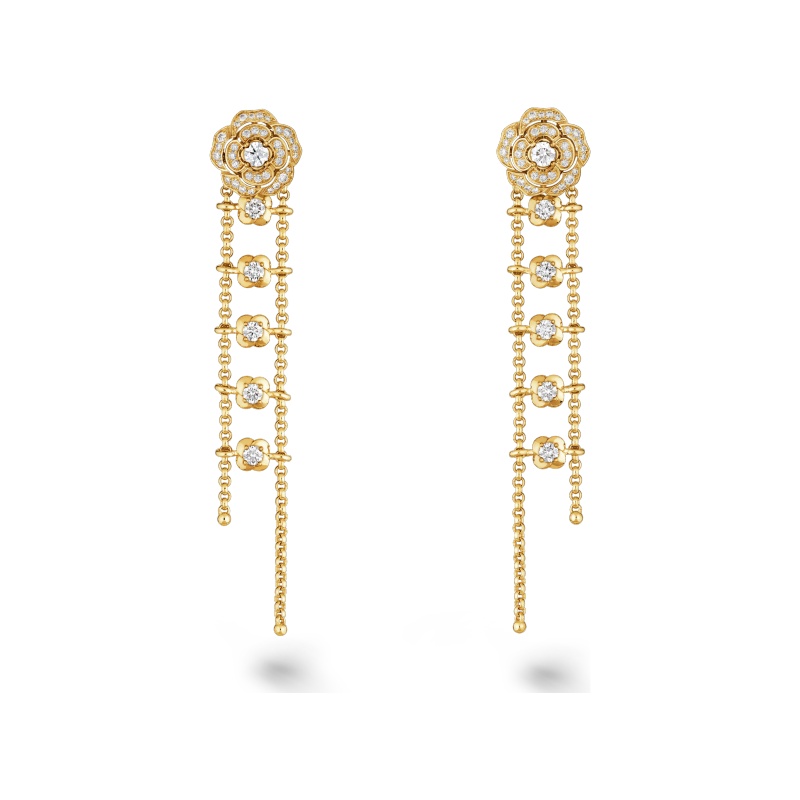 Replicate Bouton de Camélia transformable earrings(1:1 replica)