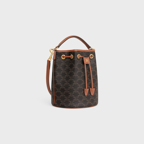 Replicate CLARA BAG IN TRIOMPHE CANVAS AND CALFSKIN TAN(1:1 replica)