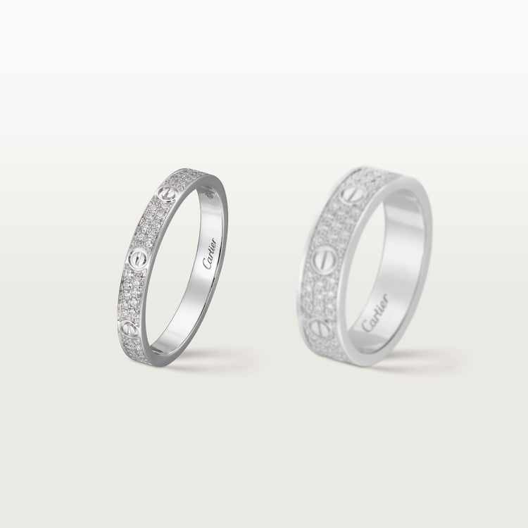 Replicate LOVE ring, mini model, paved(1:1 replica)
