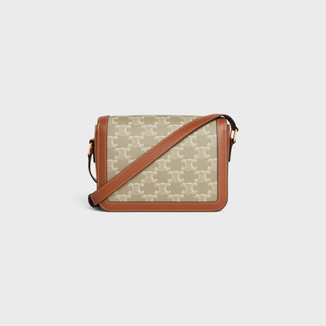 Replicate TEEN TRIOMPHE BAG IN TRIOMPHE CANVAS AND CALFSKIN GREGE(1:1 replica)