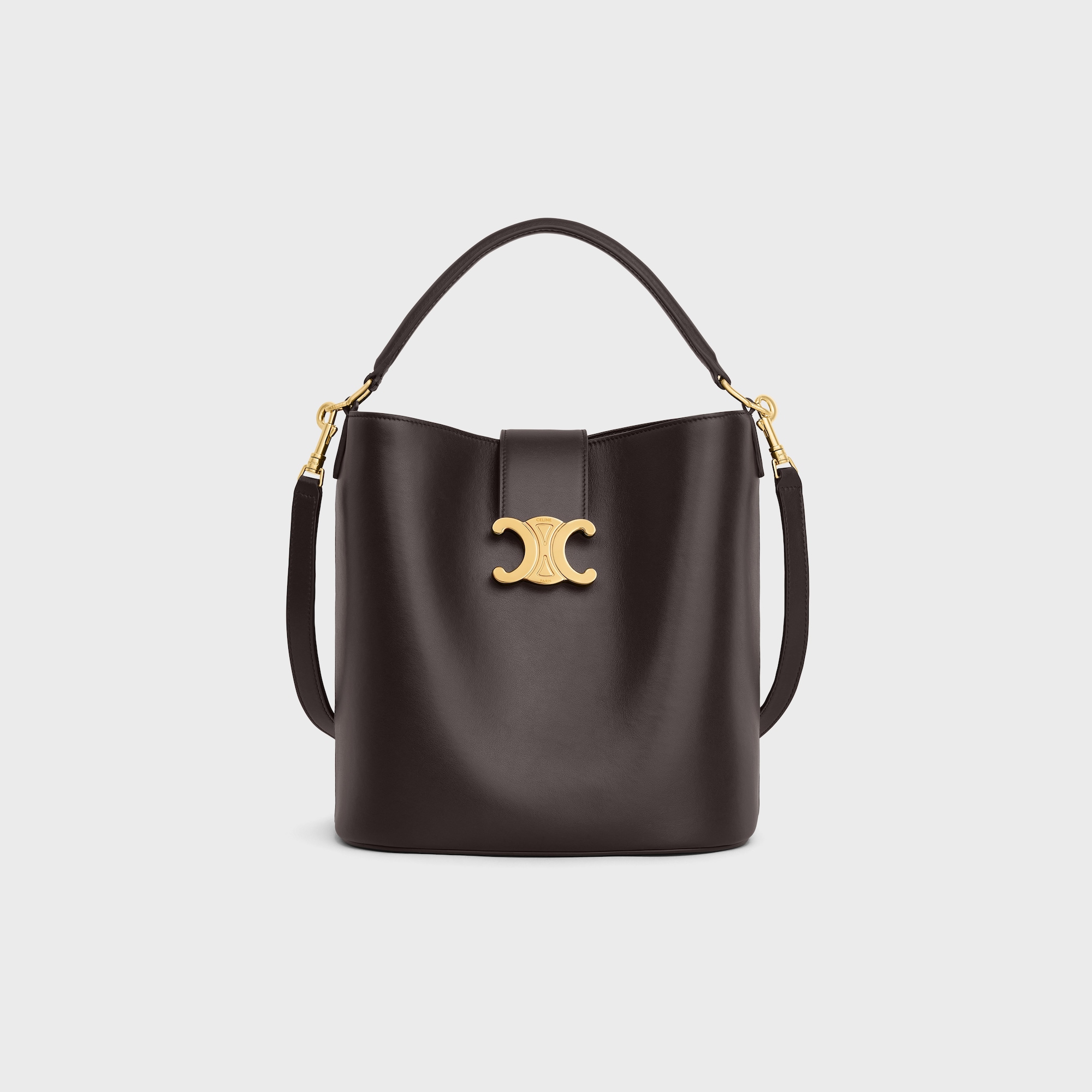 Replicate MEDIUM LOUISE BAG IN SMOOTH CALFSKIN EBONY(1:1 replica)
