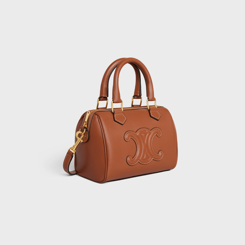 Replicate SMALL BOSTON IN SMOOTH CALFSKIN TAN(1:1 replica)