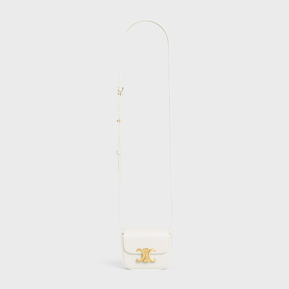Replicate MINI CLAUDE IN SHINY CALFSKIN WHITE(1:1 replica)
