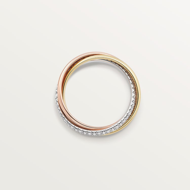 Replicate Trinity ring, small model, half-paved(1:1 replica)