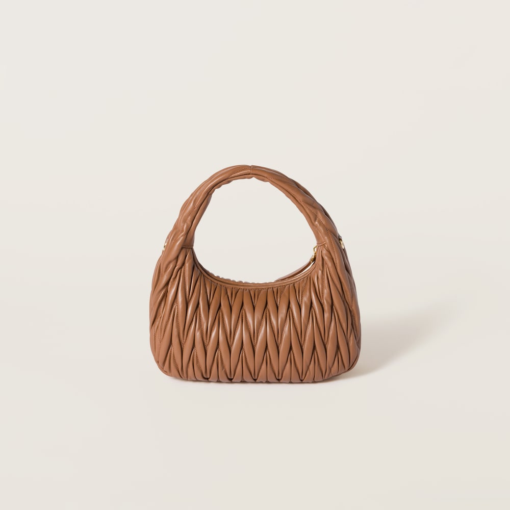 Replicate Regular wander matelassé nappa leather hobo bag(1:1 replica)