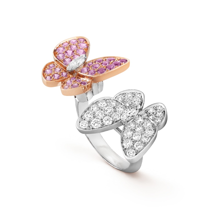 Replicate Two Butterfly Between the Finger ring(1:1 replica)