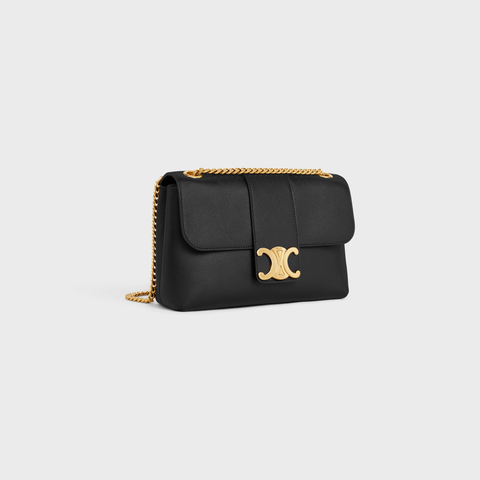Replicate MEDIUM CELINE VICTOIRE BAG IN SUPPLE CALFSKIN BLACK(1:1 replica)