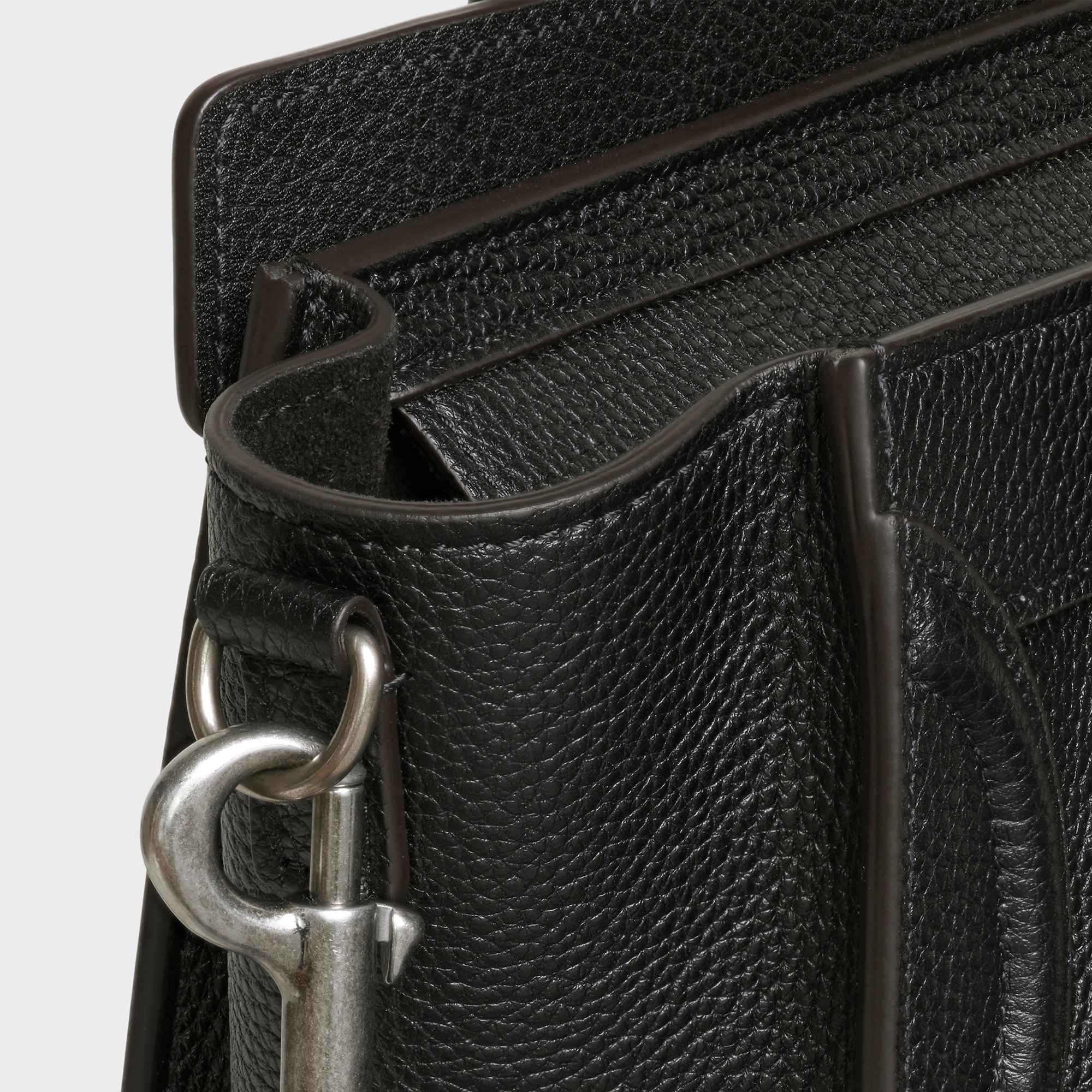 Replicate NANO LUGGAGE BAG IN BABY DRUNMED CALFSKIN BLACK(1:1 replica)