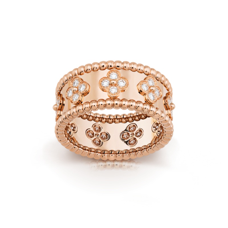 Replicate Perlée clovers ring, small model(1:1 replica)