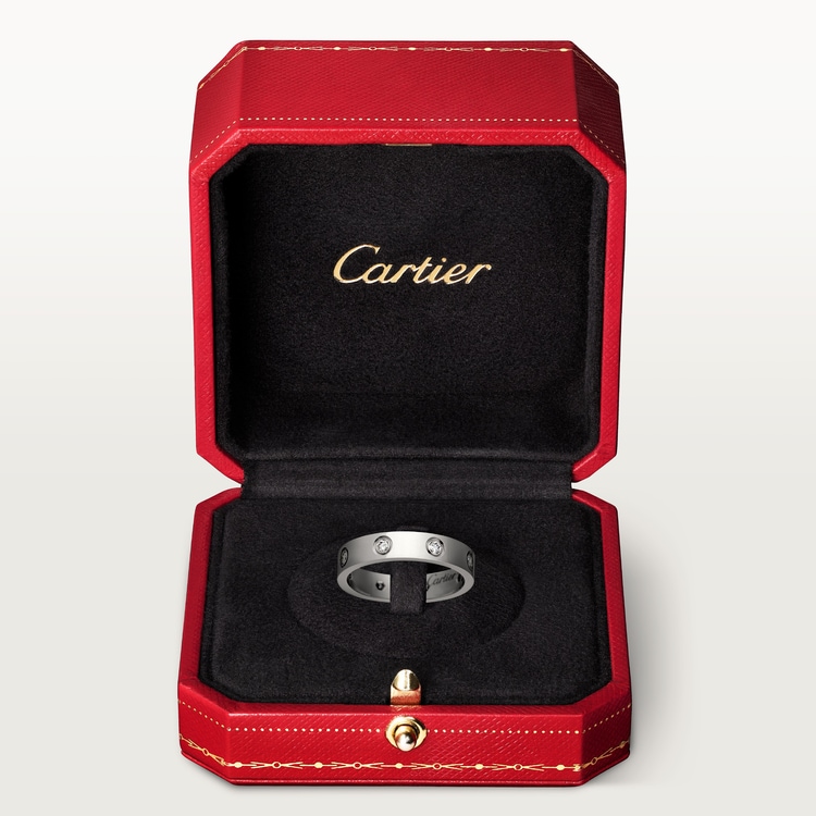 Replicate LOVE ring, small model, 8 diamonds(1:1 replica)