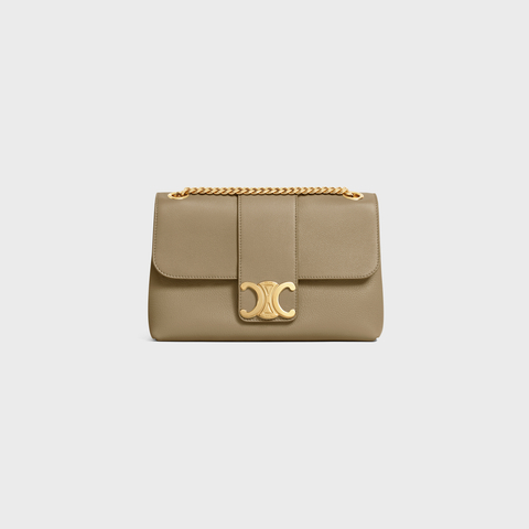 Replicate MEDIUM CELINE VICTOIRE BAG IN SUPPLE CALFSKIN BROWN SEPIA(1:1 replica)