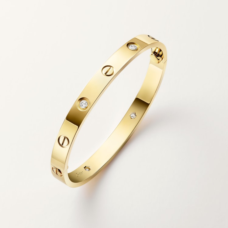 Replicate LOVE bracelet, classic model, 4 diamonds(1:1 replica)
