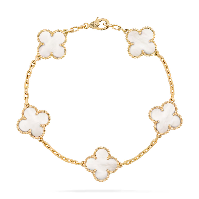Replicate Vintage Alhambra bracelet, 5 motifs(1:1 replica)